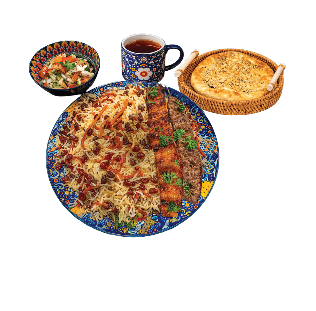 Kunjid Palaw With Beef & Chicken Shaami